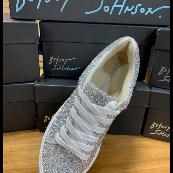 Betsy Johnson rhinestone sneaker size 9 - Picture 4 of 4